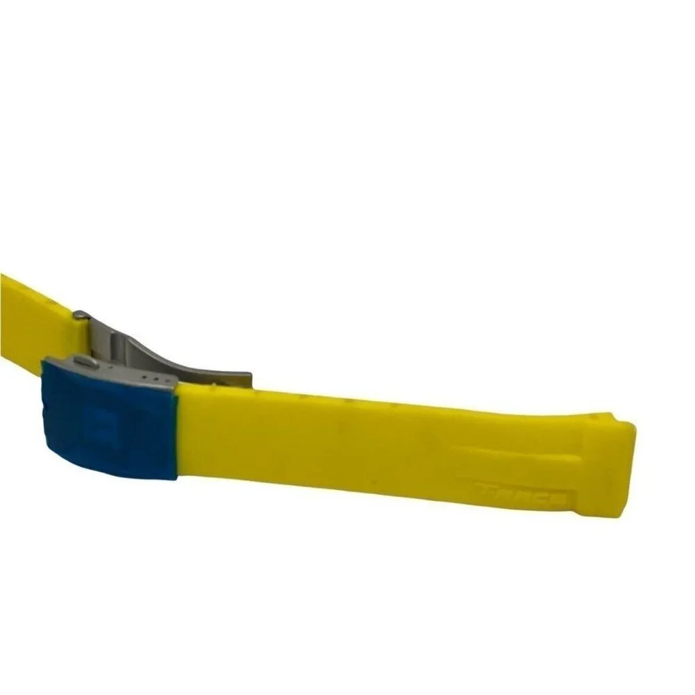 Men's Watch Band For Tissot T-Race Replacement Yellow Rubber Strap 21mm